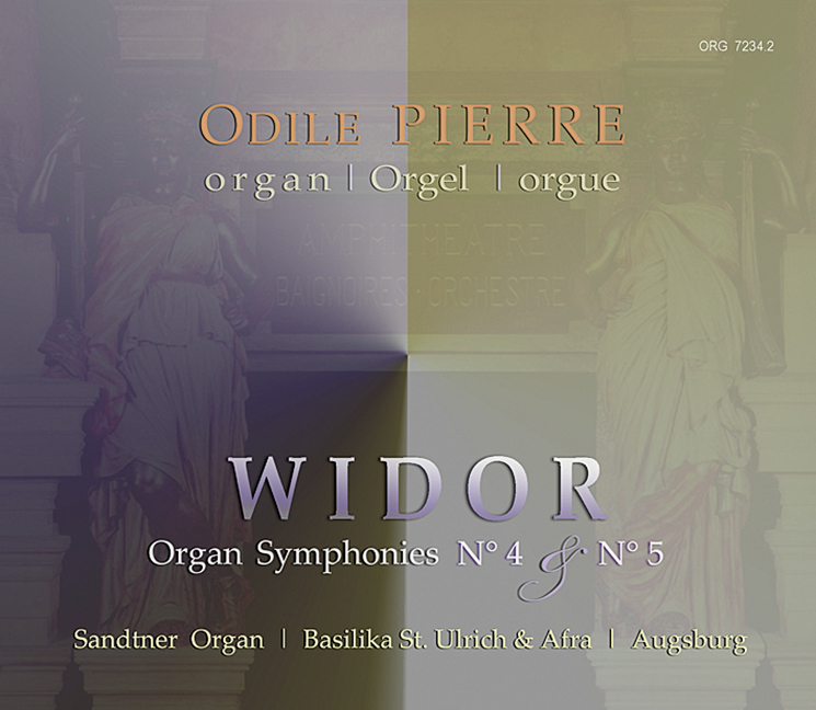 Vorderes Coverbild Odile Pierre spielt Widor 