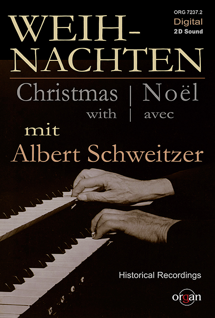 Vorderes Coverbild Weihnachten mit Albert Schweitzer 