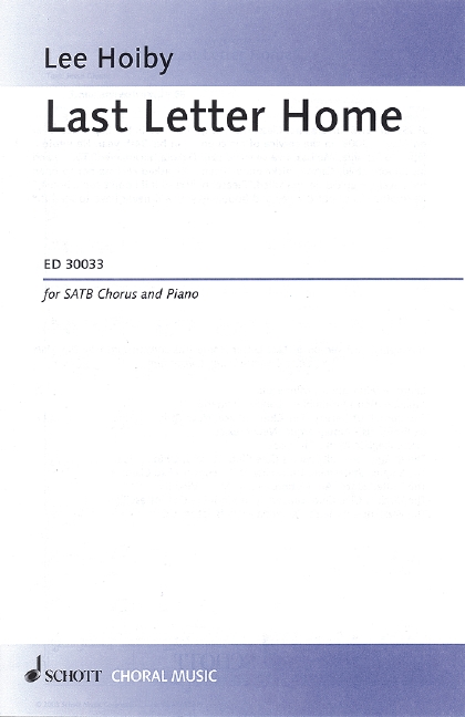 Vorderes Coverbild Last Letter Home op. 71 