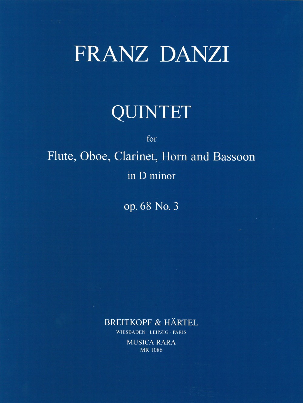 Vorderes Coverbild Quintett in d op. 68 Nr. 3