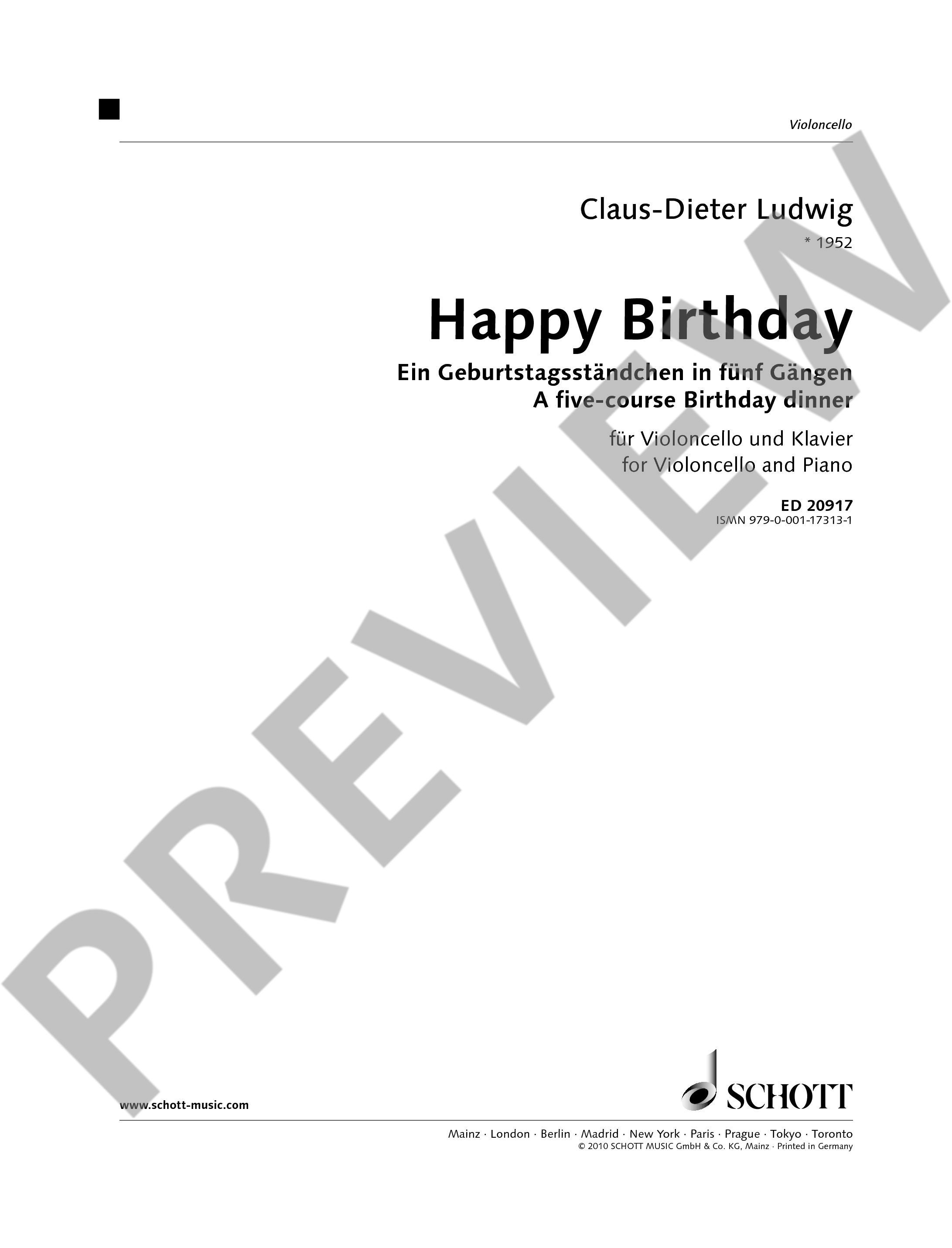 Anderes Coverbild Happy Birthday 