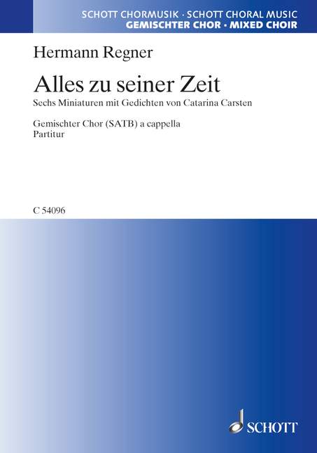 Vorderes Coverbild Alles zu seiner Zeit 