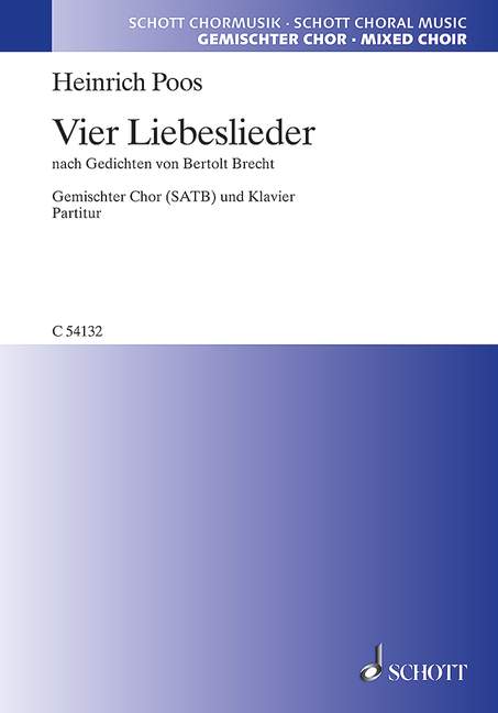 Vorderes Coverbild Vier Liebeslieder 