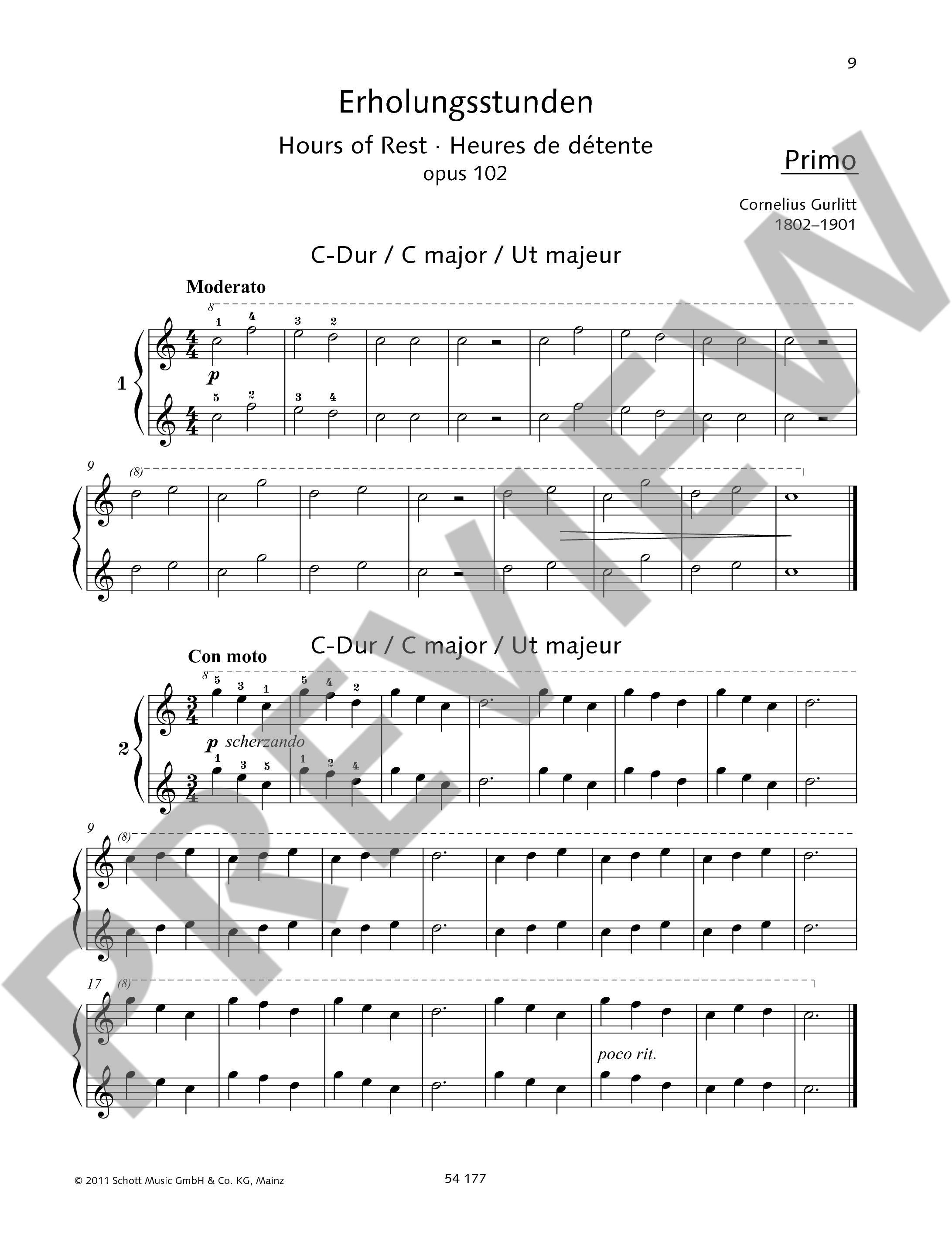 Anderes Coverbild Erholungsstunden op. 102 