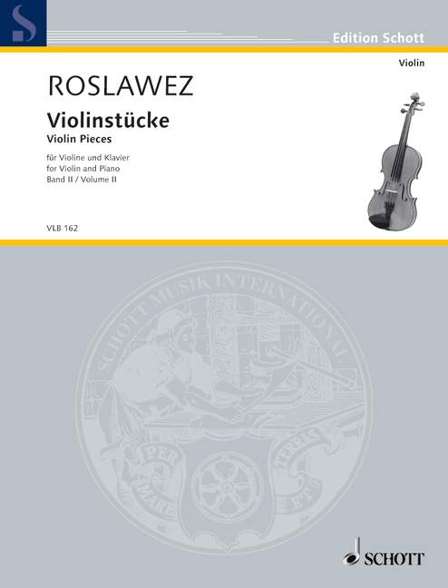 Vorderes Coverbild Violinstücke 