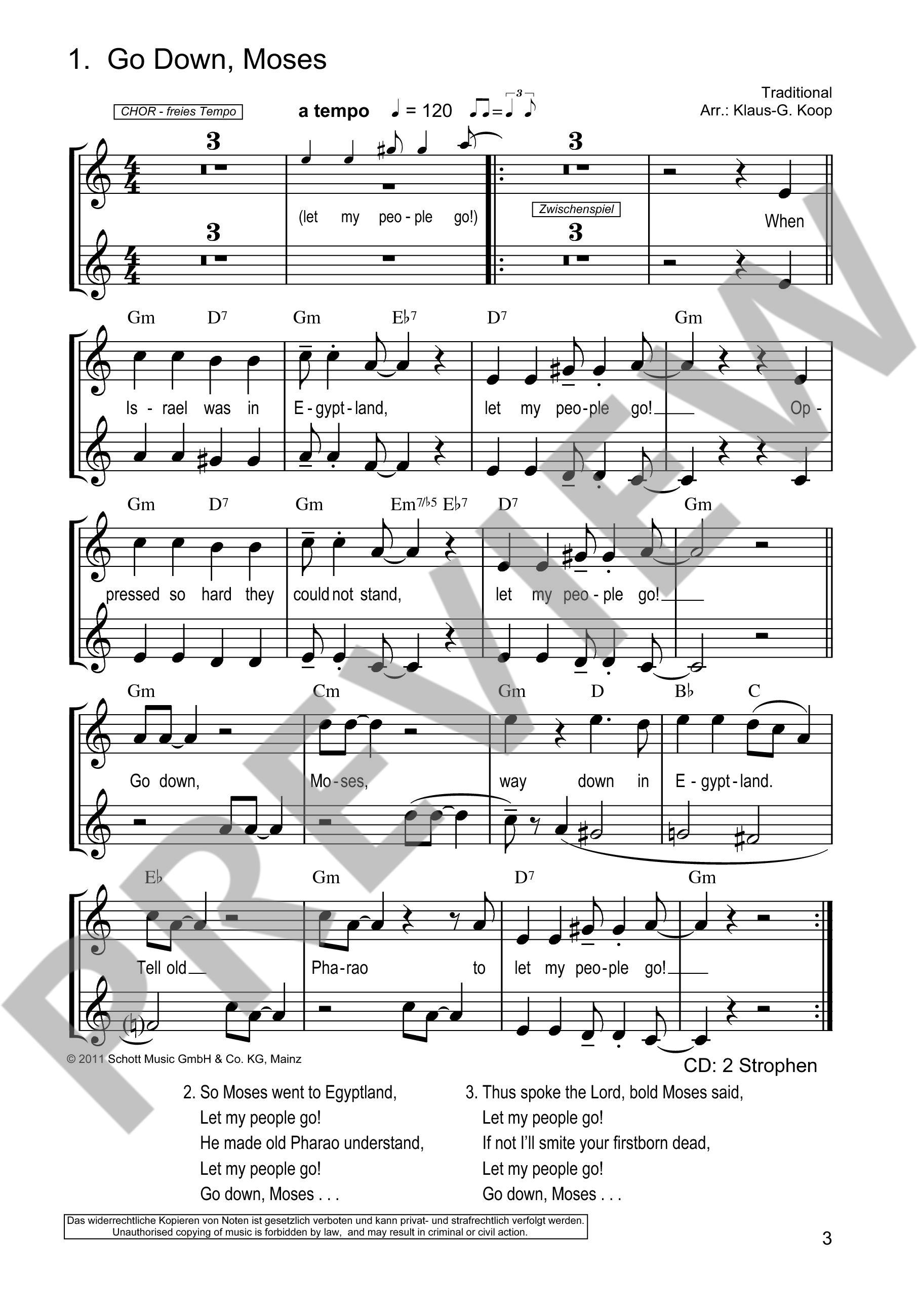 Anderes Coverbild Die schönsten Spirituals & Gospels 