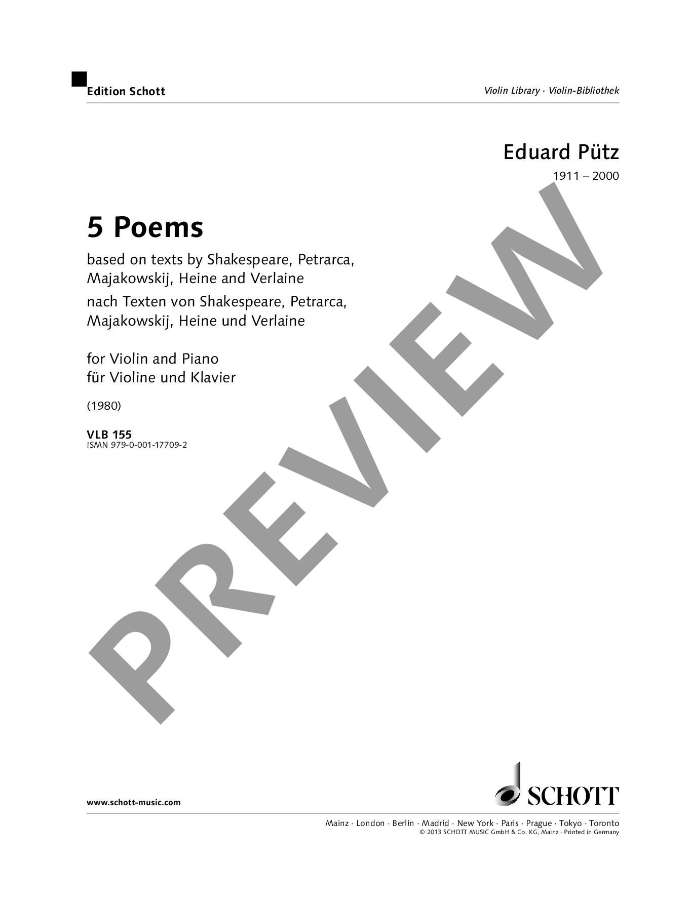Anderes Coverbild 5 Poems 
