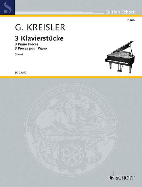Vorderes Coverbild Drei Klavierstücke 