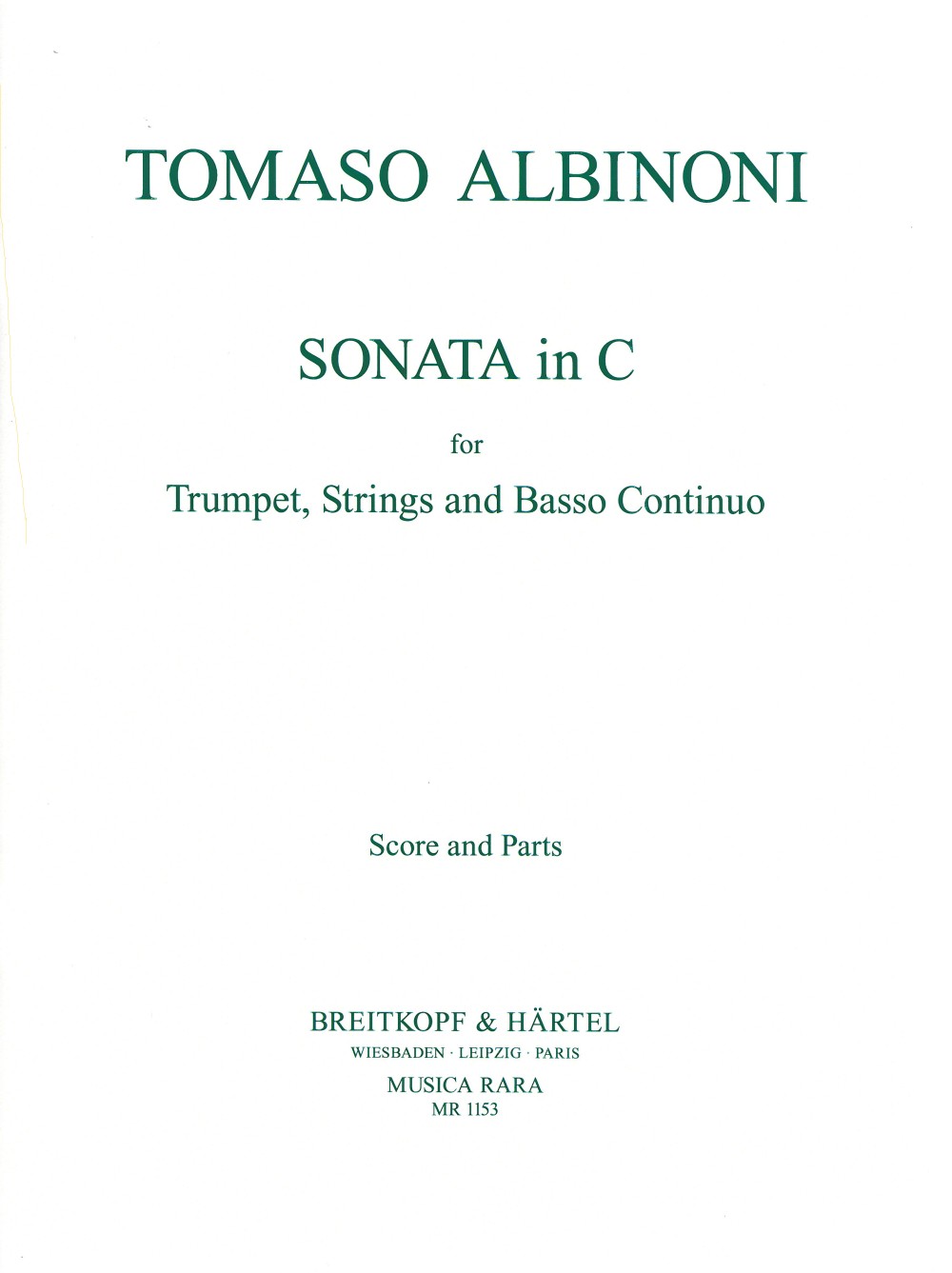 Vorderes Coverbild Sonata Nr. 1 in C