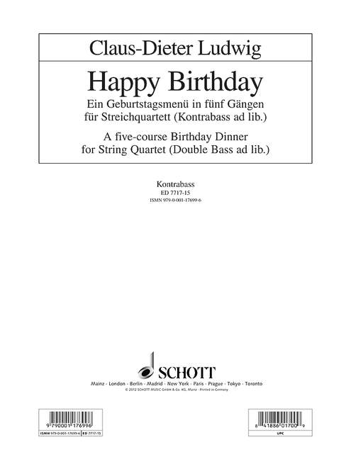 Vorderes Coverbild Happy Birthday 