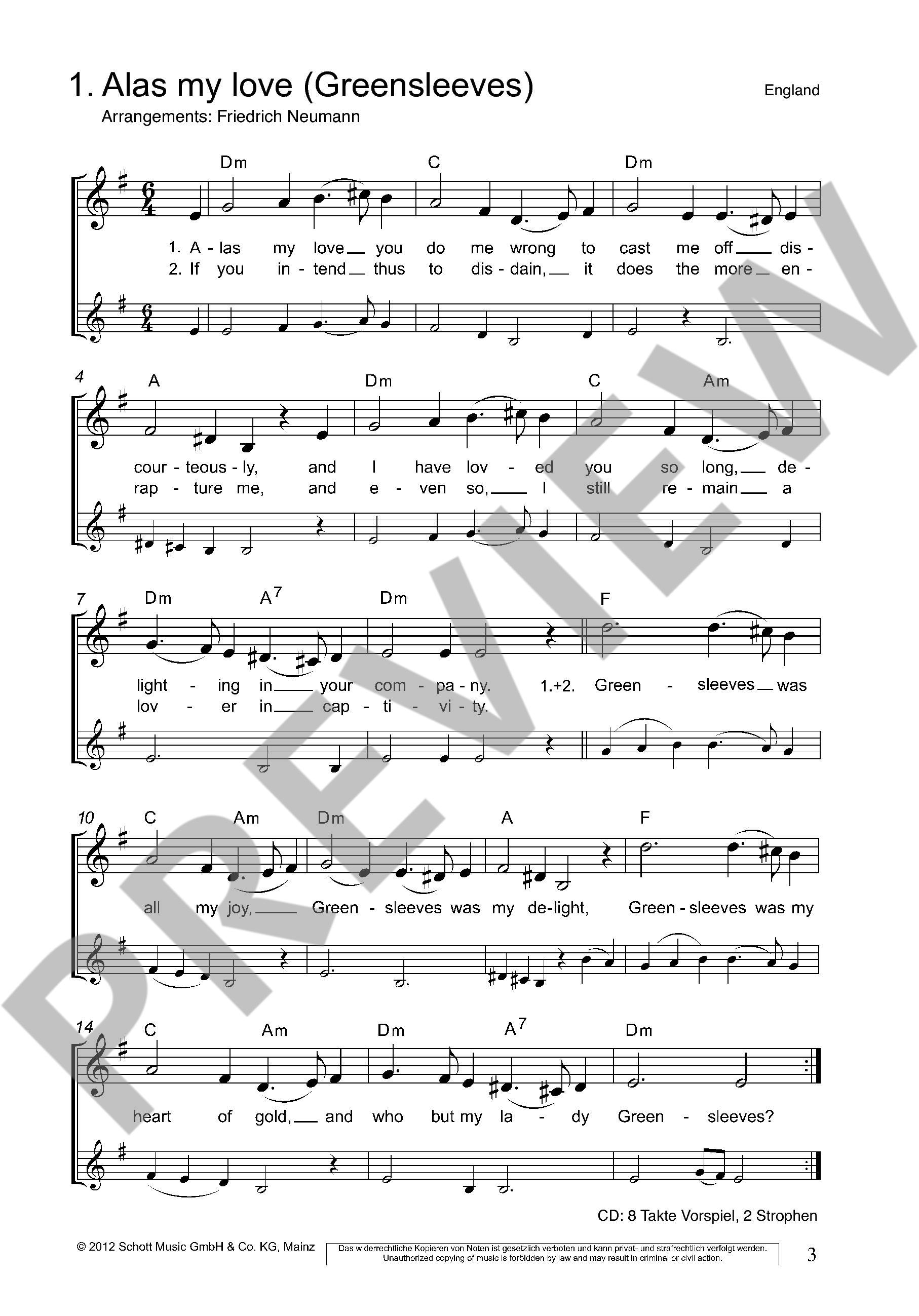 Anderes Coverbild Die schönsten Folksongs 