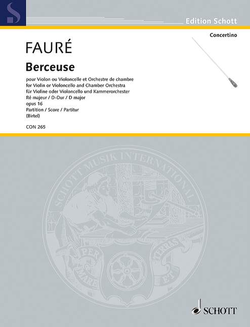 Vorderes Coverbild Berceuse D-Dur op. 16 