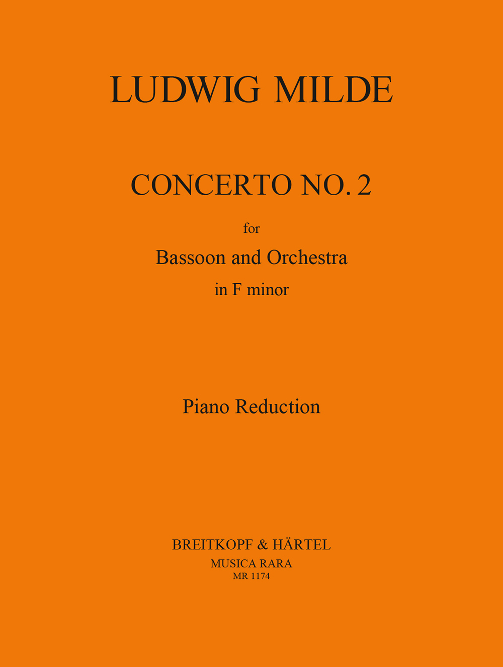 Vorderes Coverbild Konzert für Fagott und Orchester Nr. 2 f-Moll