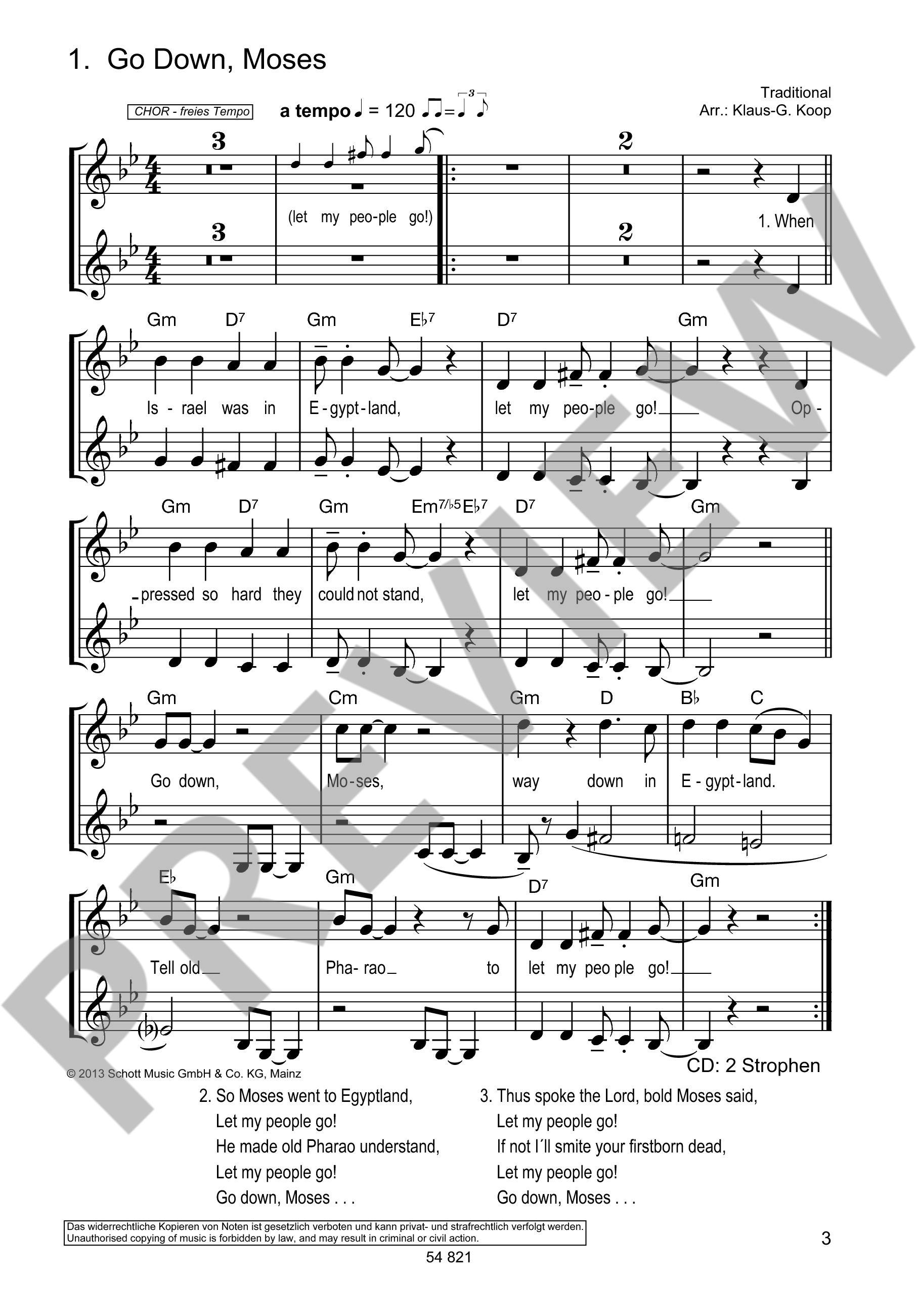 Anderes Coverbild Die schönsten Spirituals & Gospels 