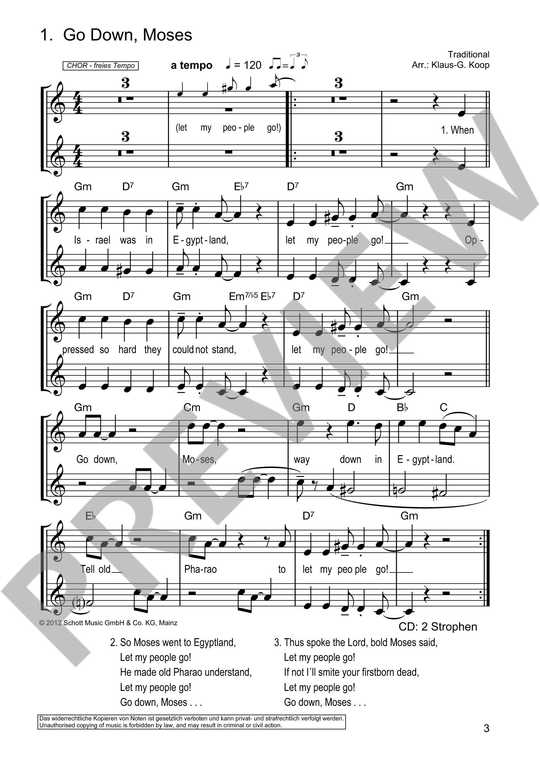 Anderes Coverbild Die schönsten Spirituals & Gospels 