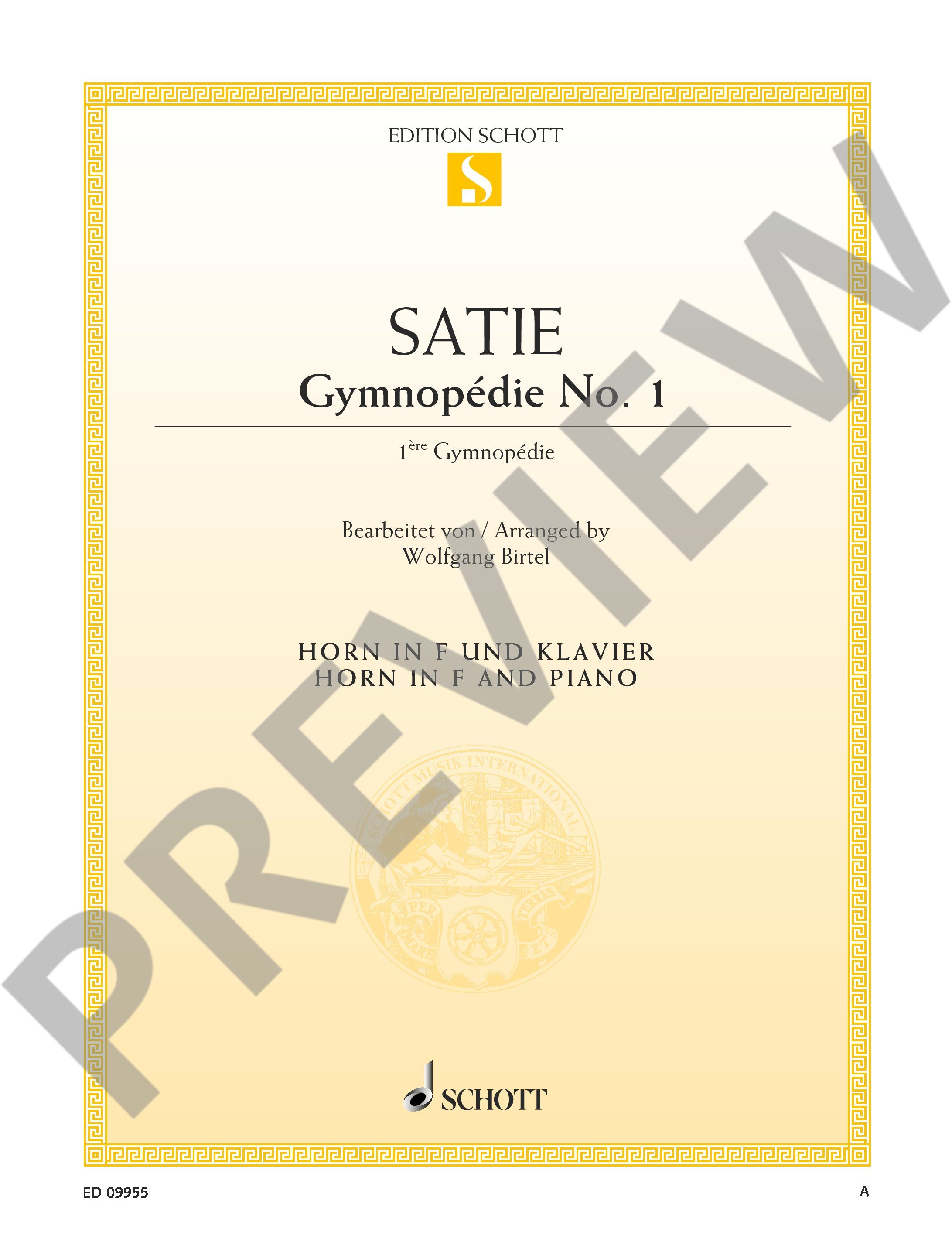 Anderes Coverbild Gymnopédie No. 1 