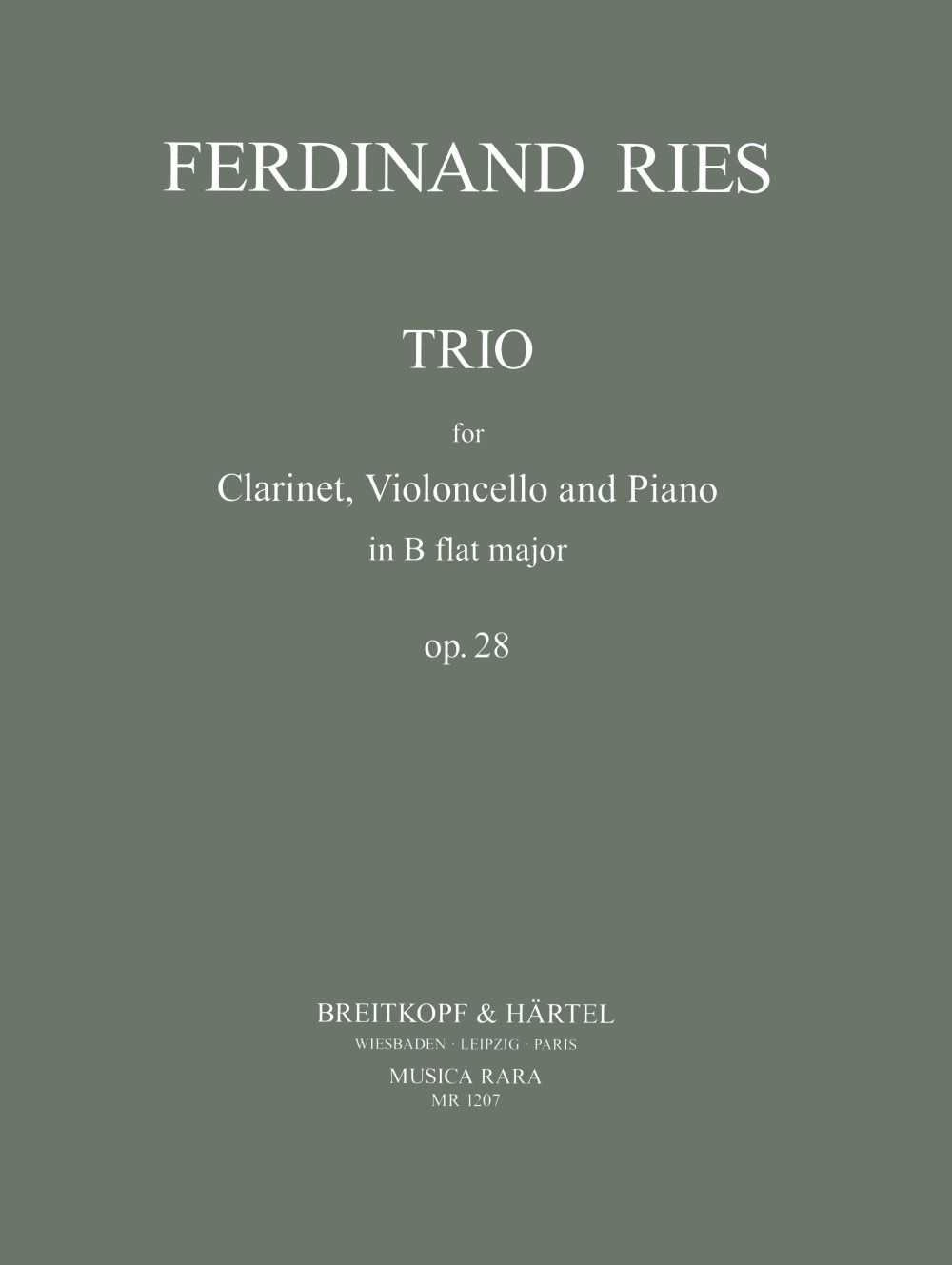 Vorderes Coverbild Trio op. 28