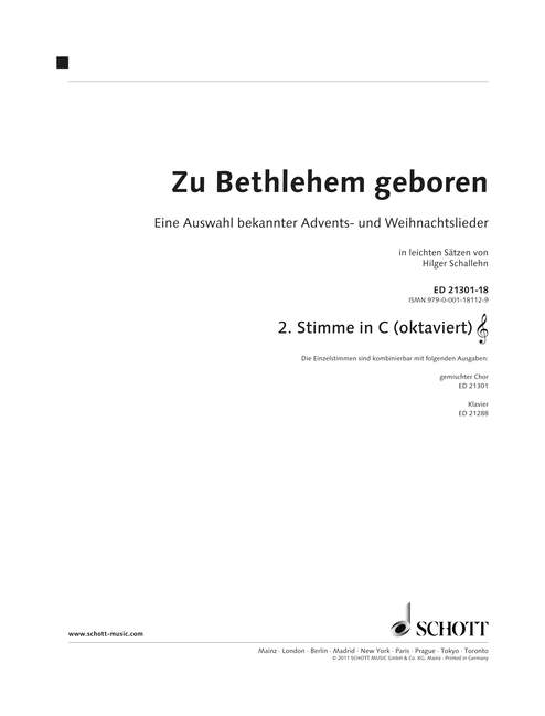 Vorderes Coverbild Zu Bethlehem geboren 