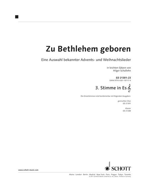 Vorderes Coverbild Zu Bethlehem geboren 