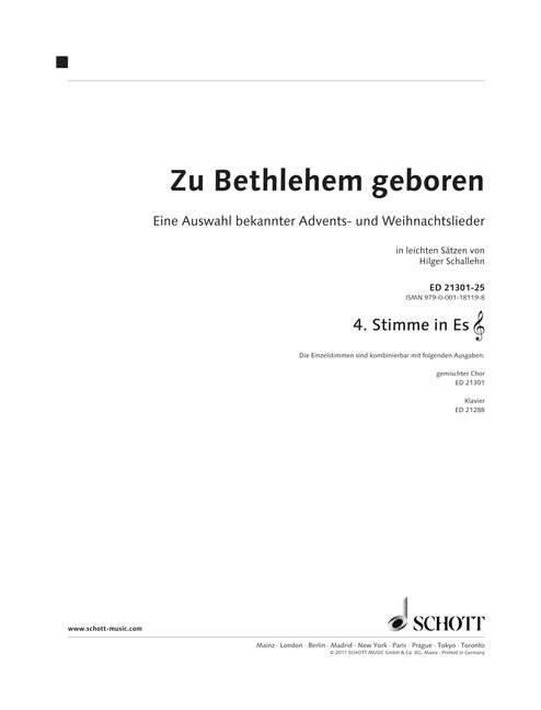 Vorderes Coverbild Zu Bethlehem geboren 