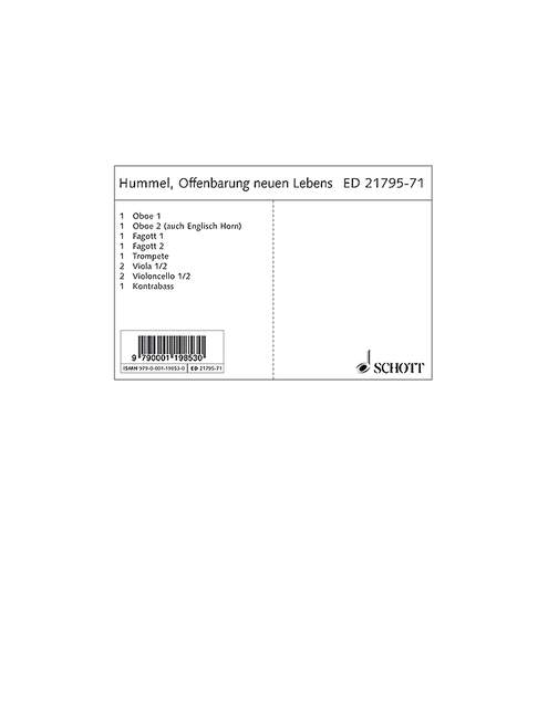 Vorderes Coverbild Offenbarung neuen Lebens op. 8 