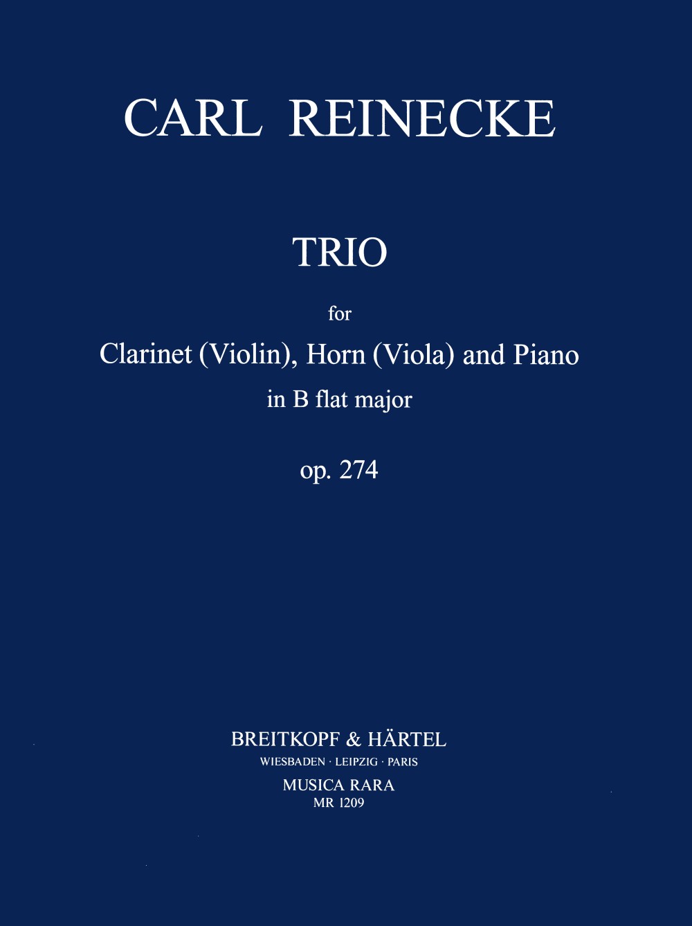 Vorderes Coverbild Trio B-Dur op. 274