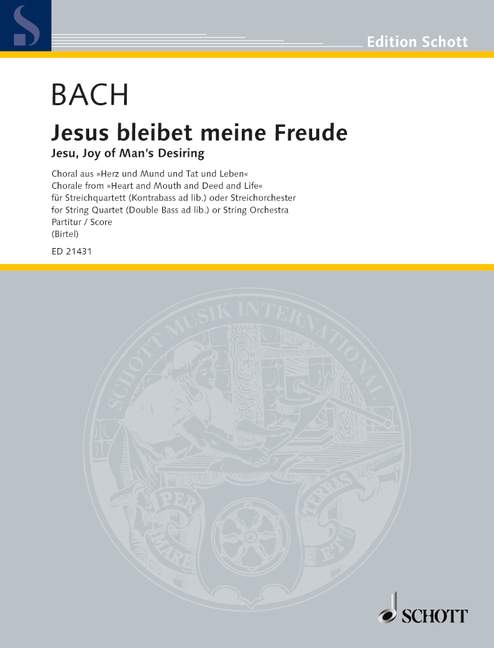 Vorderes Coverbild Jesus bleibet meine Freude BWV 147 