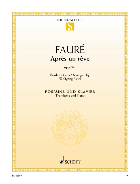 Vorderes Coverbild Après un rêve op. 7/1 