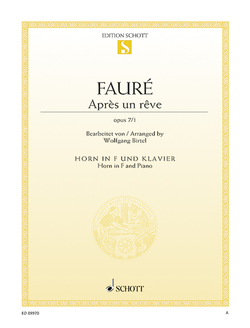 Vorderes Coverbild Après un rêve op. 7/1 