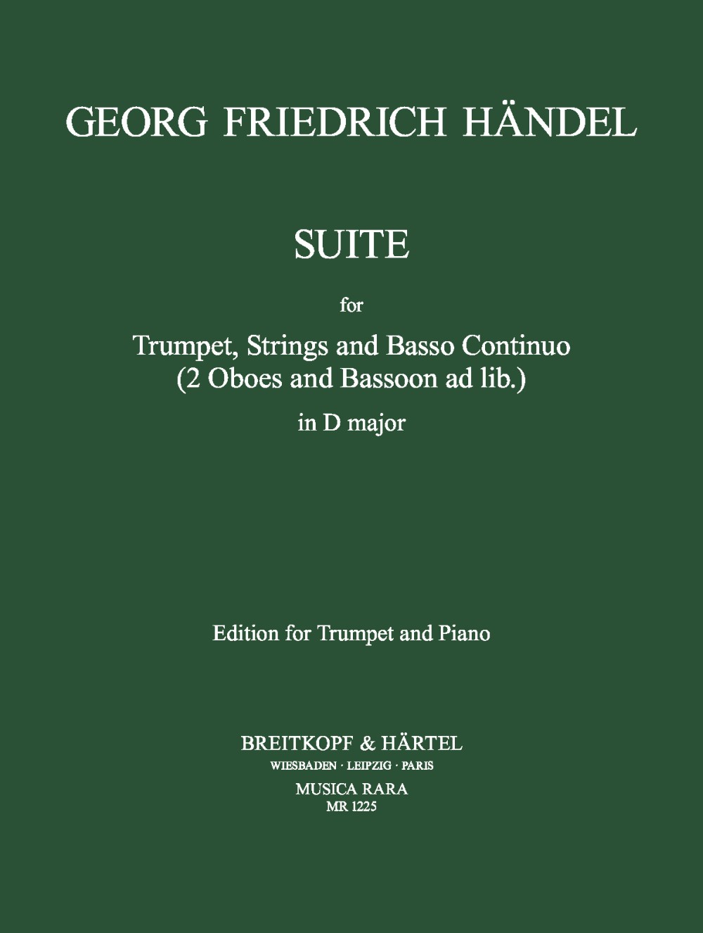 Anderes Coverbild Suite in D für Trompete, Streicher und Basso continuo D-Dur