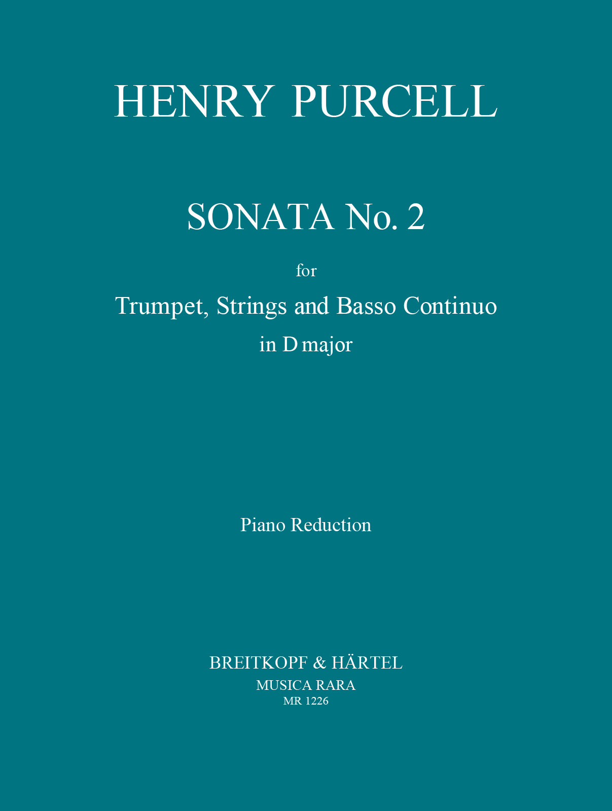 Vorderes Coverbild Sonata Nr. 2 D-Dur