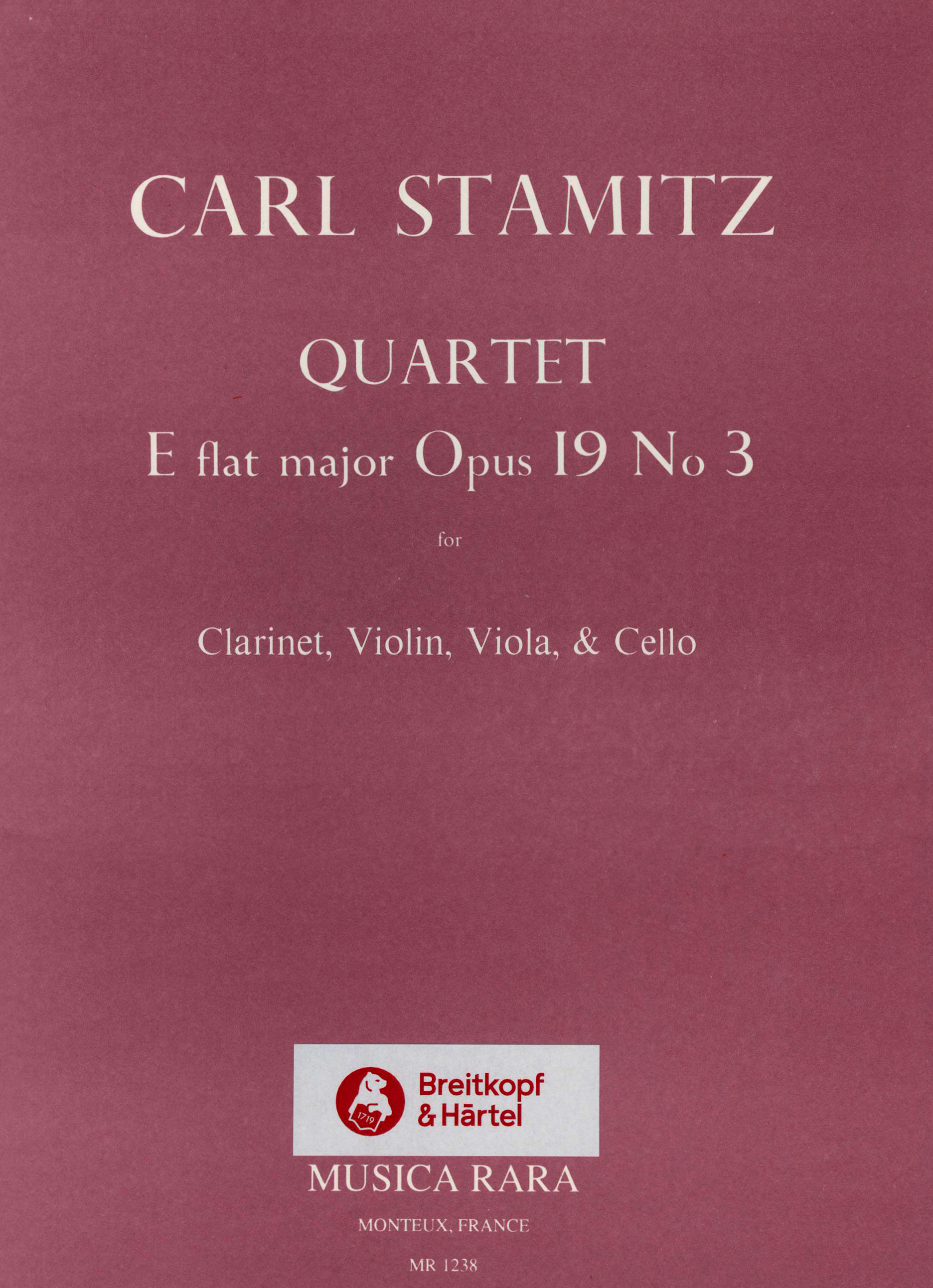 Vorderes Coverbild Quartett Es-dur op. 19/3
