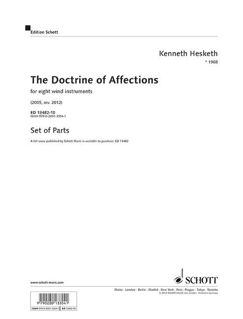 Vorderes Coverbild The Doctrine of Affections 