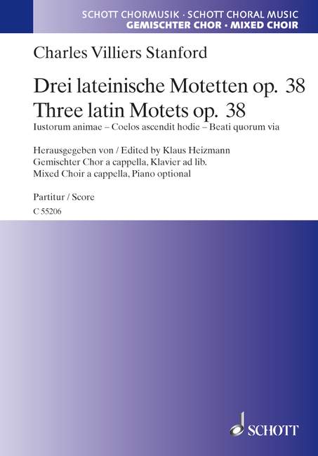 Vorderes Coverbild Drei lateinische Motetten op. 38 