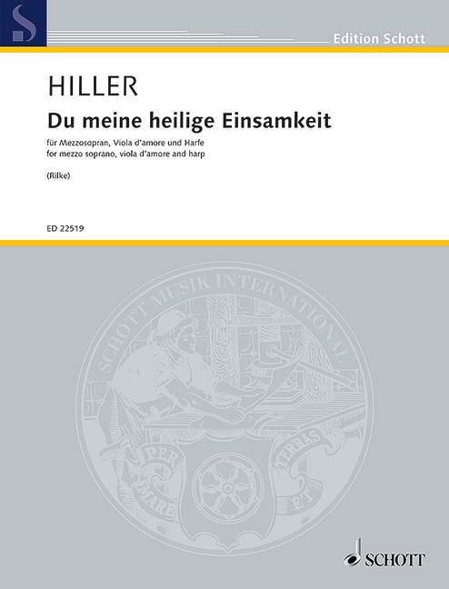 Vorderes Coverbild Du meine heilige Einsamkeit 