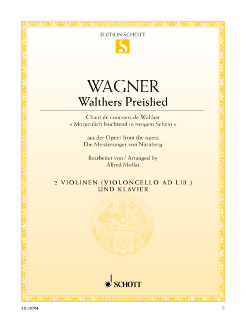 Vorderes Coverbild Walthers Preislied WWV 96 