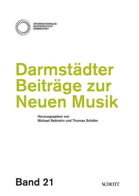 Vorderes Coverbild Darmstädter Beiträge zur neuen Musik, Band 21