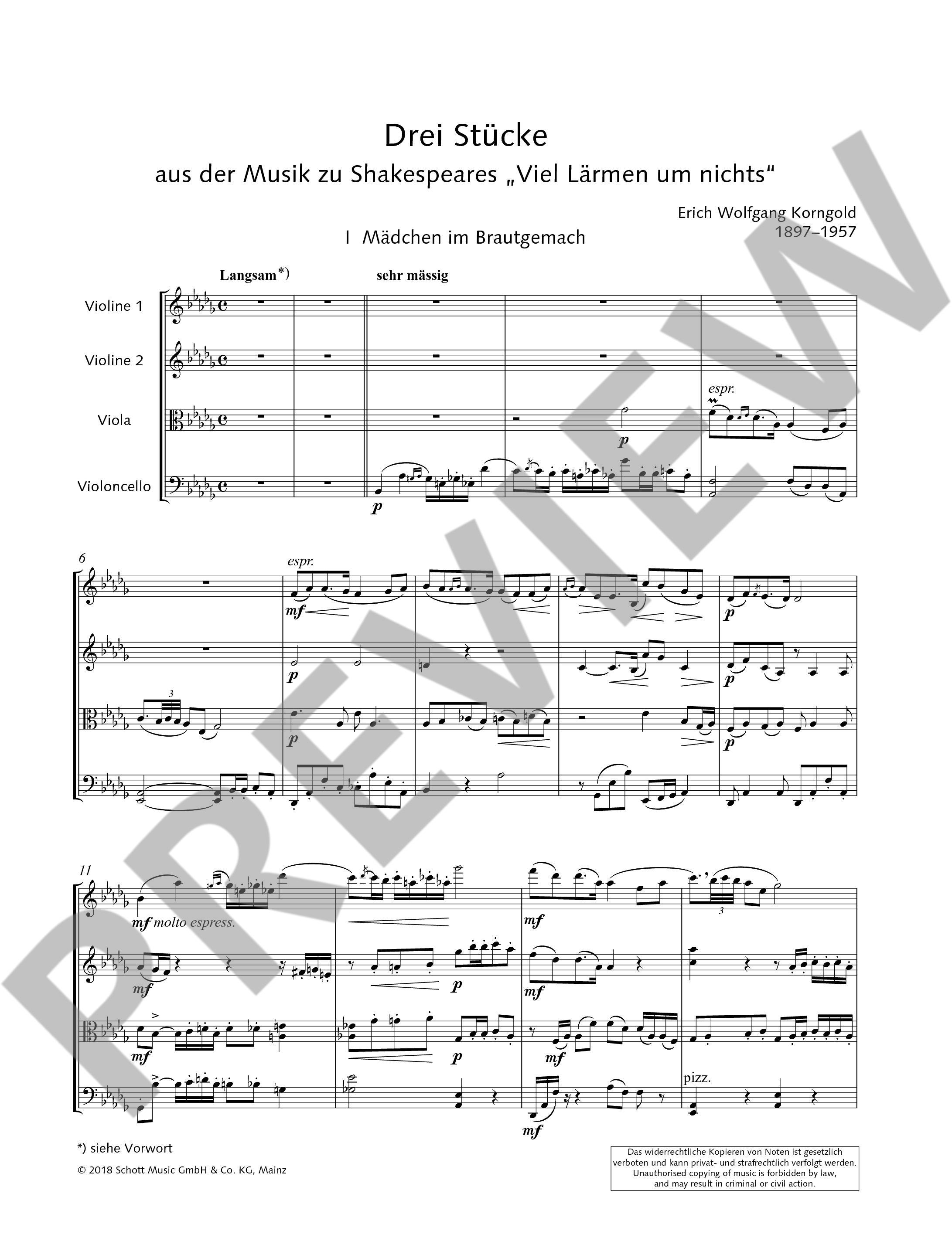 Anderes Coverbild Drei Stücke op. 11 