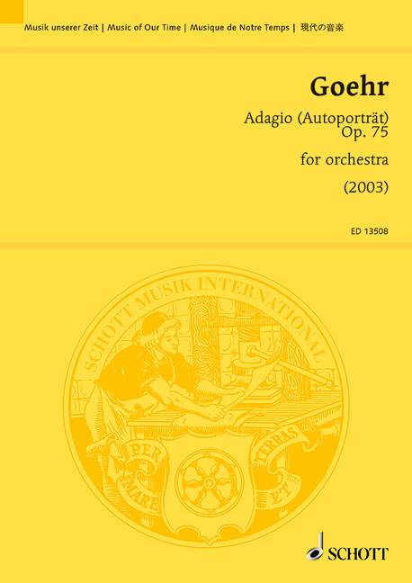 Vorderes Coverbild Adagio (Autoporträt) op. 75 