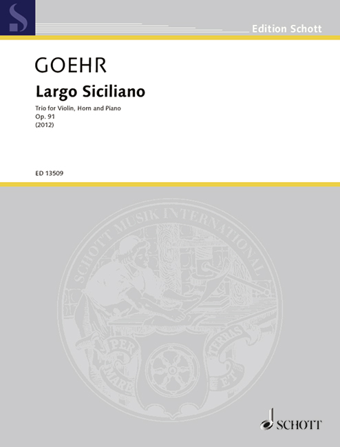 Vorderes Coverbild Largo Siciliano op. 91 