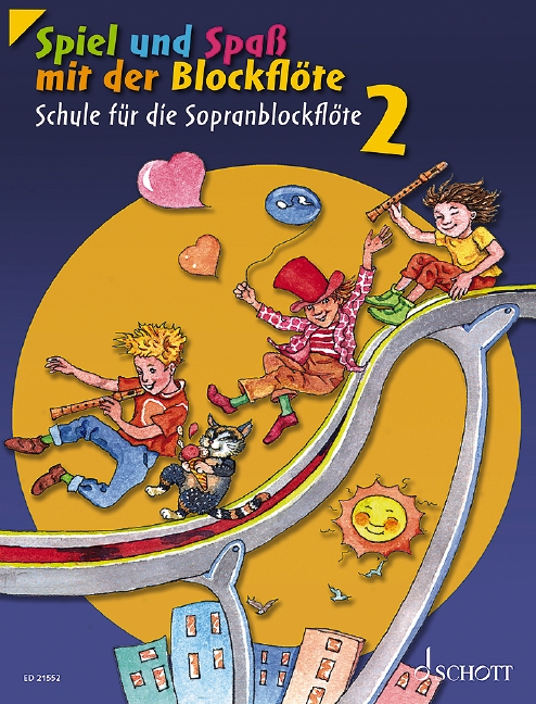 Vorderes Coverbild Spiel und Spaß mit der Blockflöte Band 2