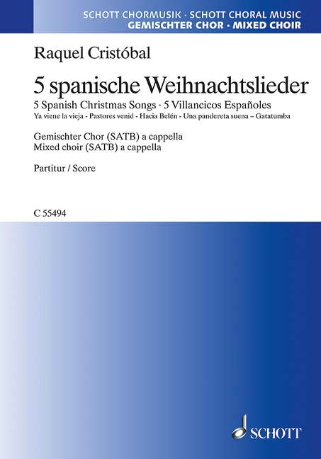 Vorderes Coverbild 5 spanische Weihnachtslieder 