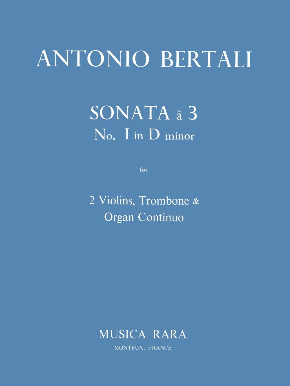 Vorderes Coverbild Sonata a 3 in d Nr. 1