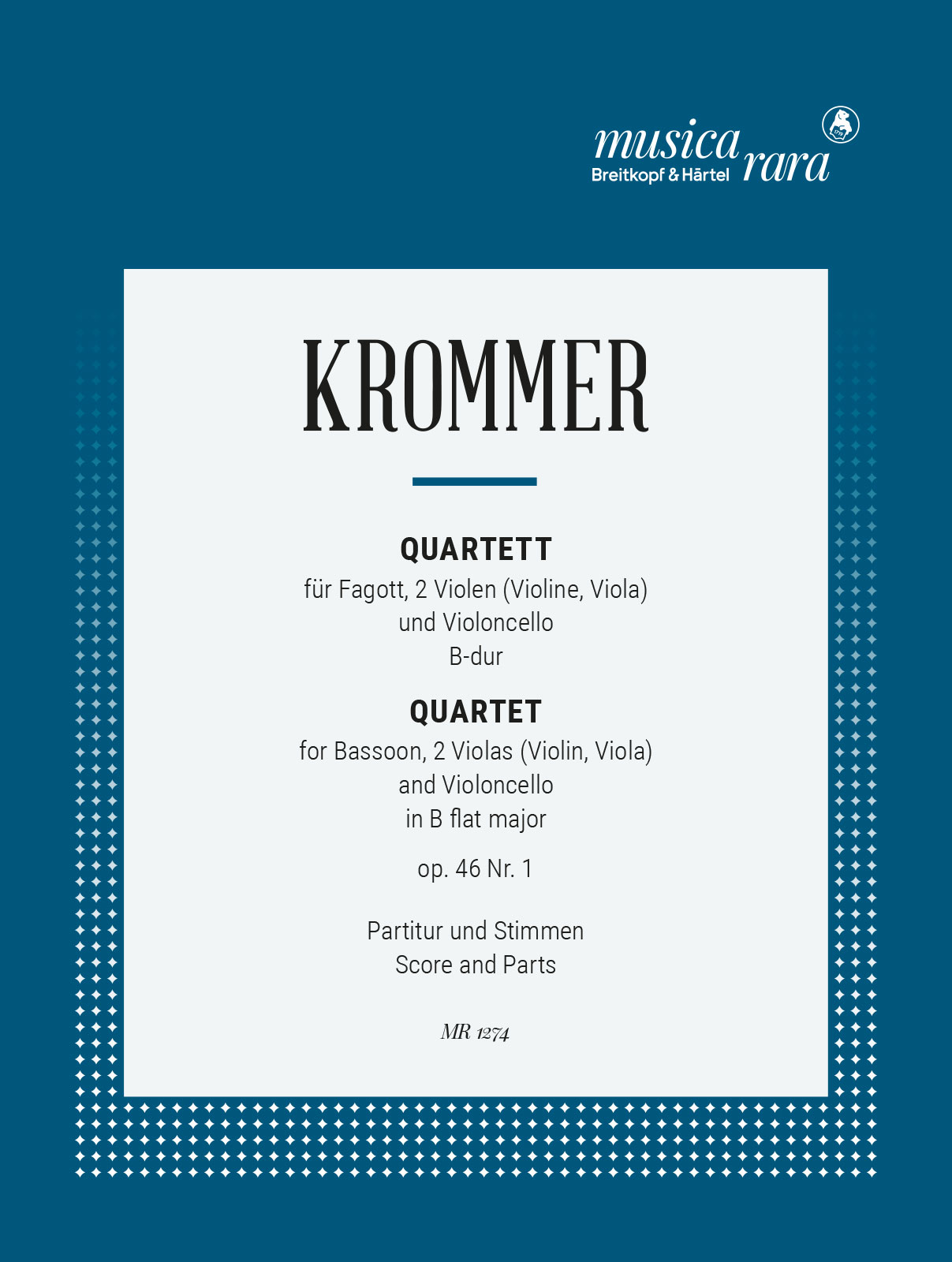 Vorderes Coverbild Quartett in B op. 46 Nr. 1