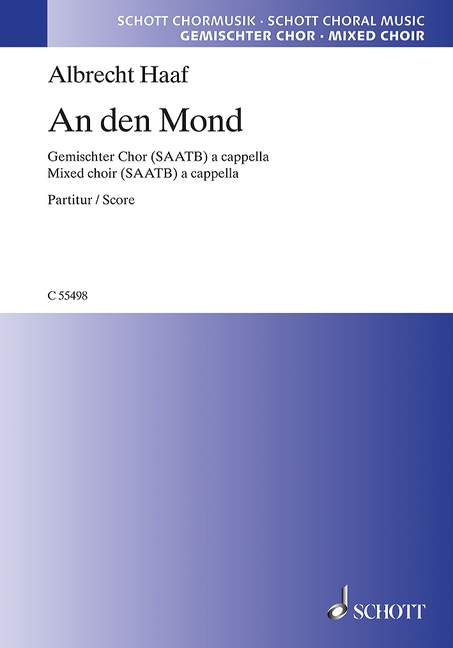 Vorderes Coverbild An den Mond 