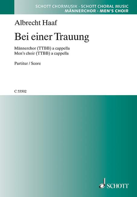 Vorderes Coverbild Bei einer Trauung 
