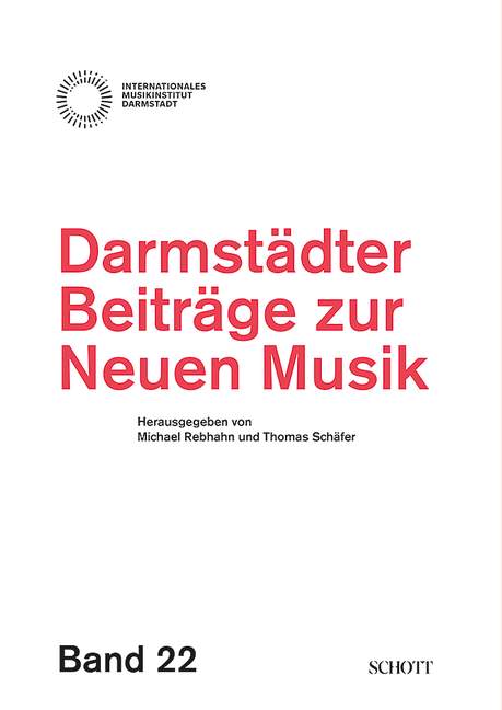 Vorderes Coverbild Darmstädter Beiträge zur neuen Musik, Band 22
