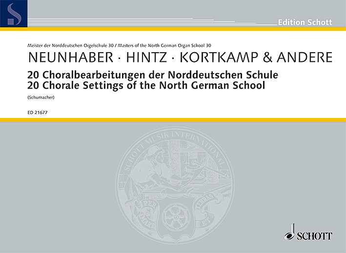 Vorderes Coverbild 20 Choralbearbeitungen der Norddeutschen Schule Band 30