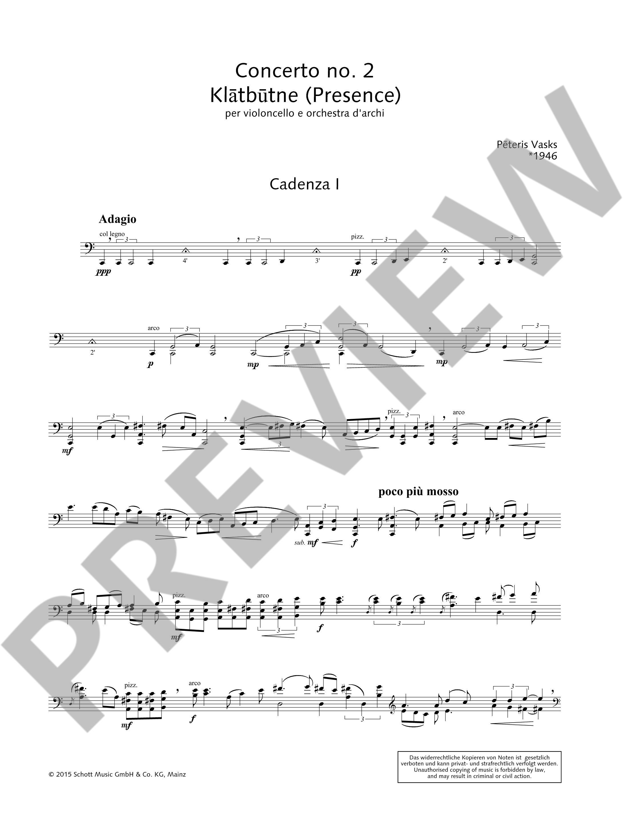 Anderes Coverbild Concerto no. 2 