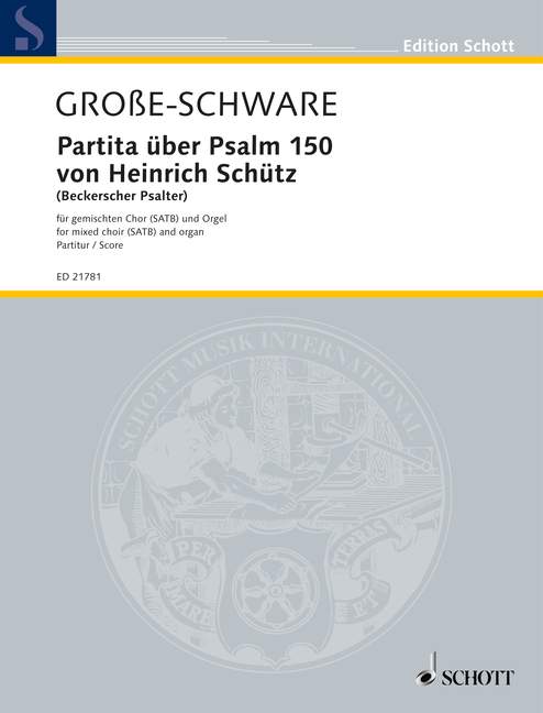 Vorderes Coverbild Partita über Psalm 150 von Heinrich Schütz 